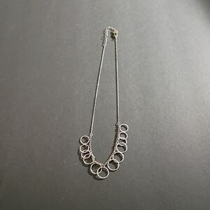 LC Lauren Conrad Silver Multi-Circle Necklace